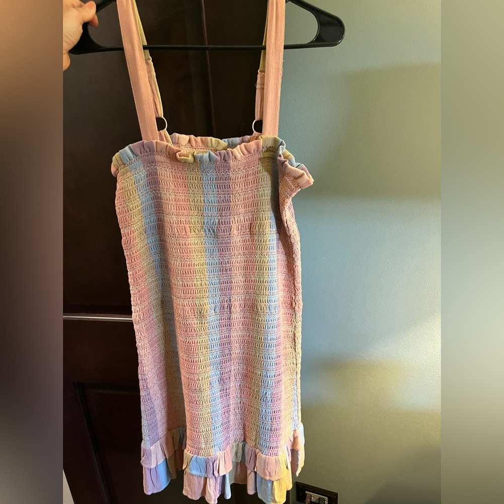 American Eagle Outfitters Pastel Striped Mini Dress